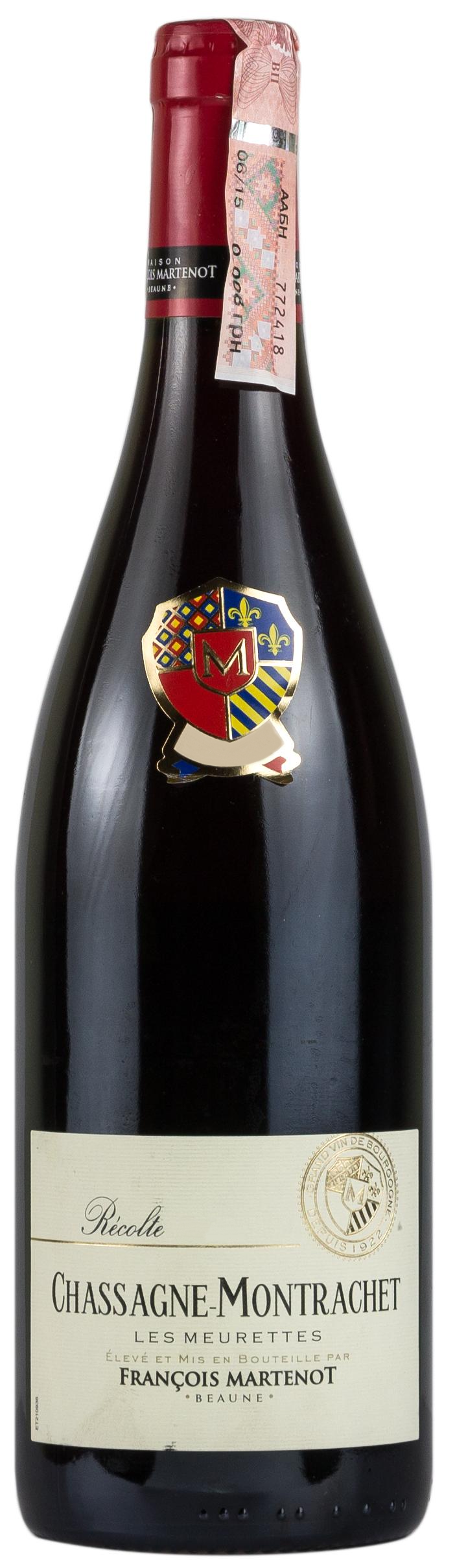 Вино Francois Martenot Chassagne-Montrachet Rouge Les Meurettes, червоне, сухе, 13%, 0,75 л - фото 1