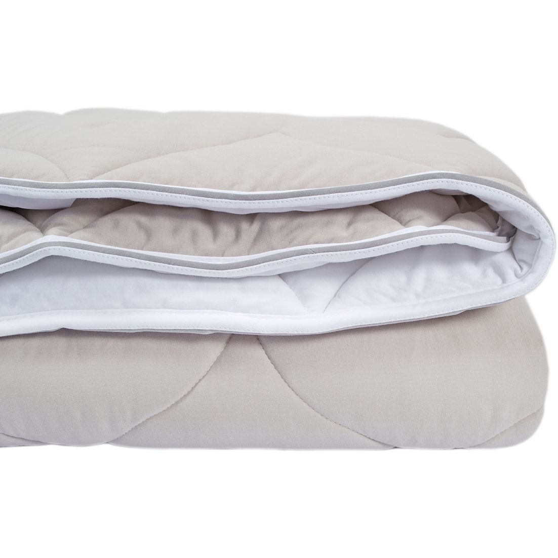 Одеяло Othello Colora, антиаллергенное, 235х215 см, серый с белым (svt-2000022272896) - фото 2
