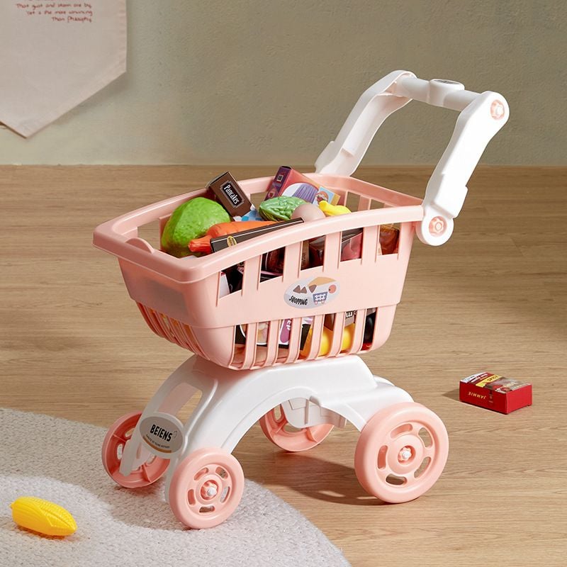 Дитячий візок для покупок у супермаркеті Beiens рожевий (В8103-05pink) - фото 9