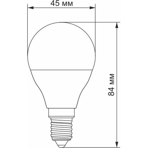 Світлодіодна лампа LED Videx G45e 7W E14 3000K (VL-G45e-07143) - фото 3