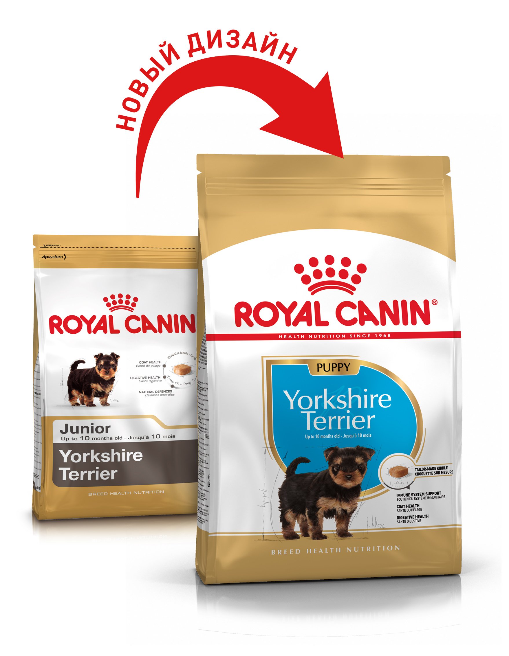Сухий корм Royal Canin Yorkshire Terrier Puppy для цуценят, з м'ясом птиці і рисом, 0,5 кг - фото 2