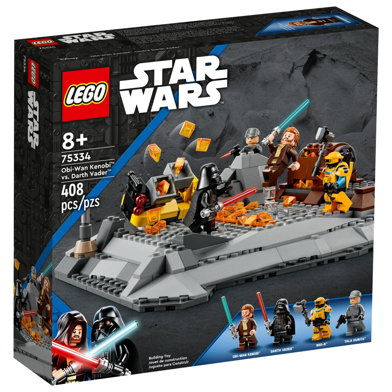 Конструктор LEGO Star Wars Обі-Ван Кенобі проти Дарта Вейдера, 408 деталей (75334) - фото 1