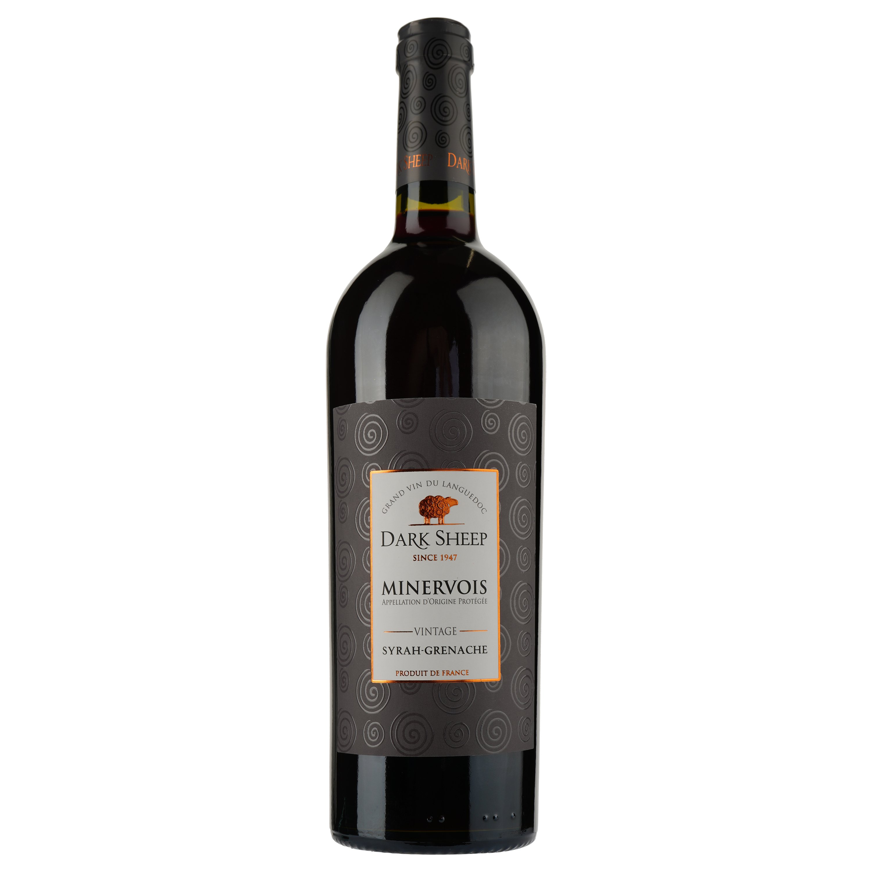 Вино Dark Sheep Rouge 2019 AOP Minervois, червоне, сухе, 0.75 л - фото 1