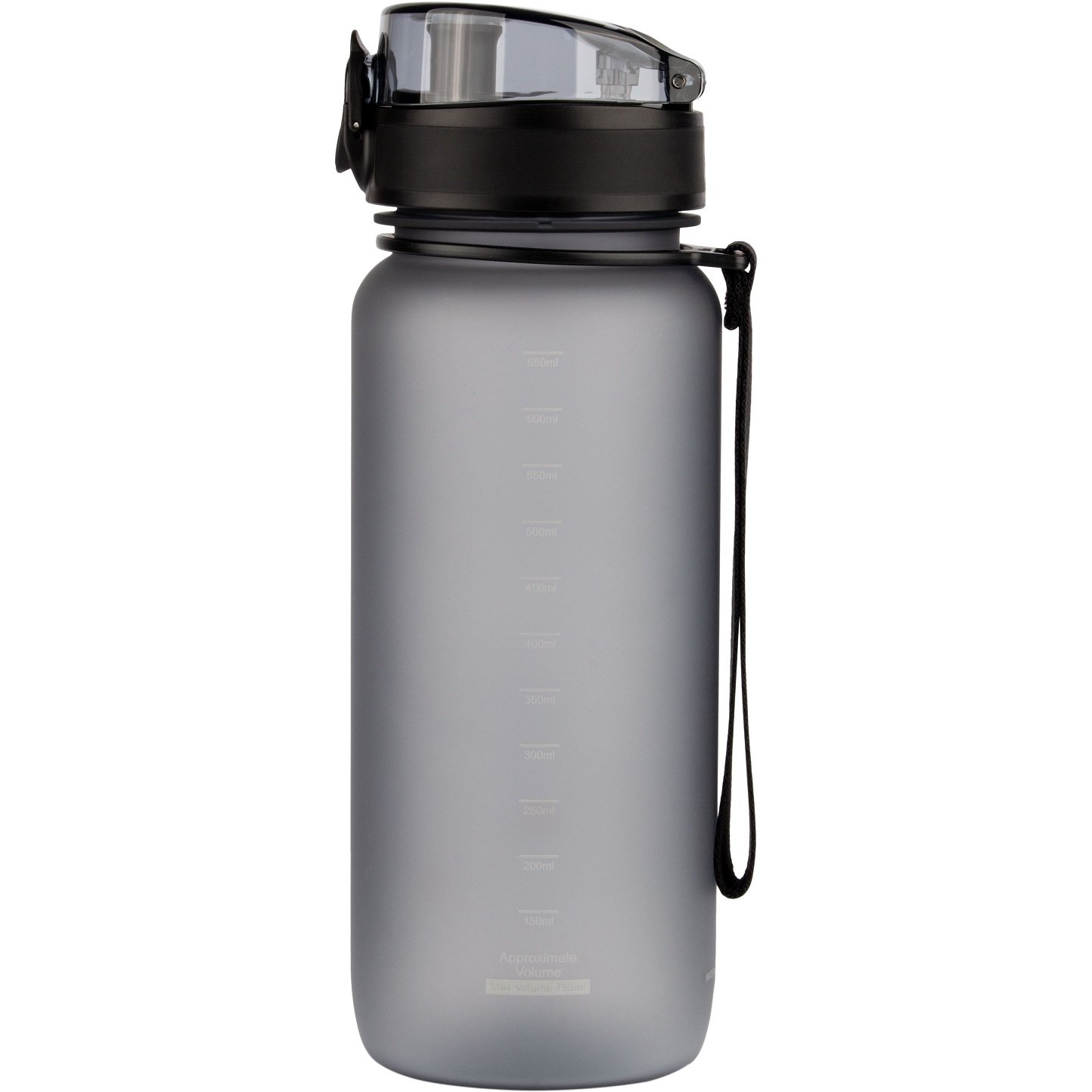 Бутылка для воды UZspace Colorful Frosted, 650 мл, серый (3037) - фото 2