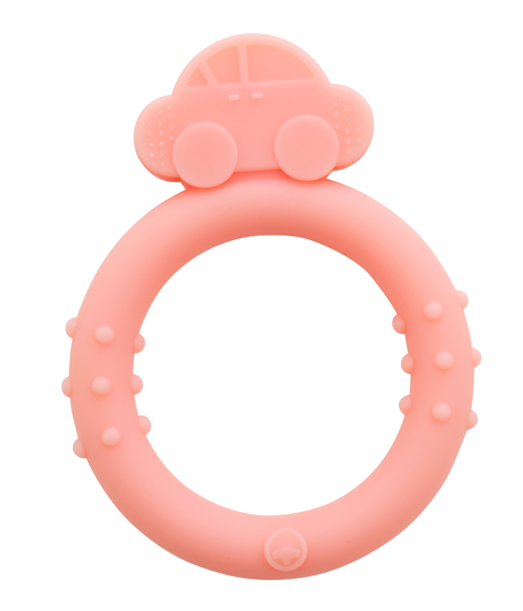 Прорезыватель Baby Team Кольцо, силиконовый, розовый (4009_розовый) - фото 1