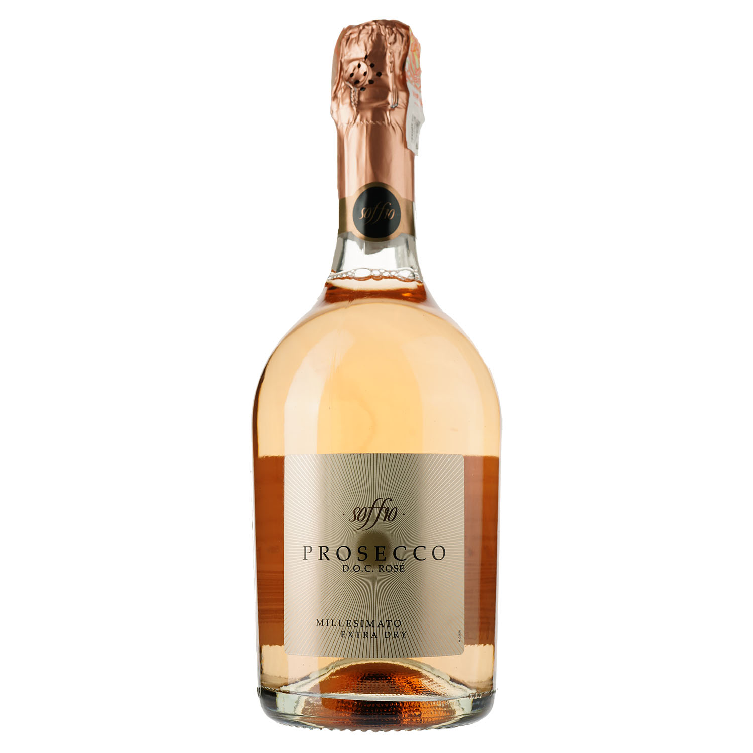 Вино игристое Soffio Prosecco Rose Extra Dry Veneto, розовое, экстра-сухое, 0,75 л - фото 1