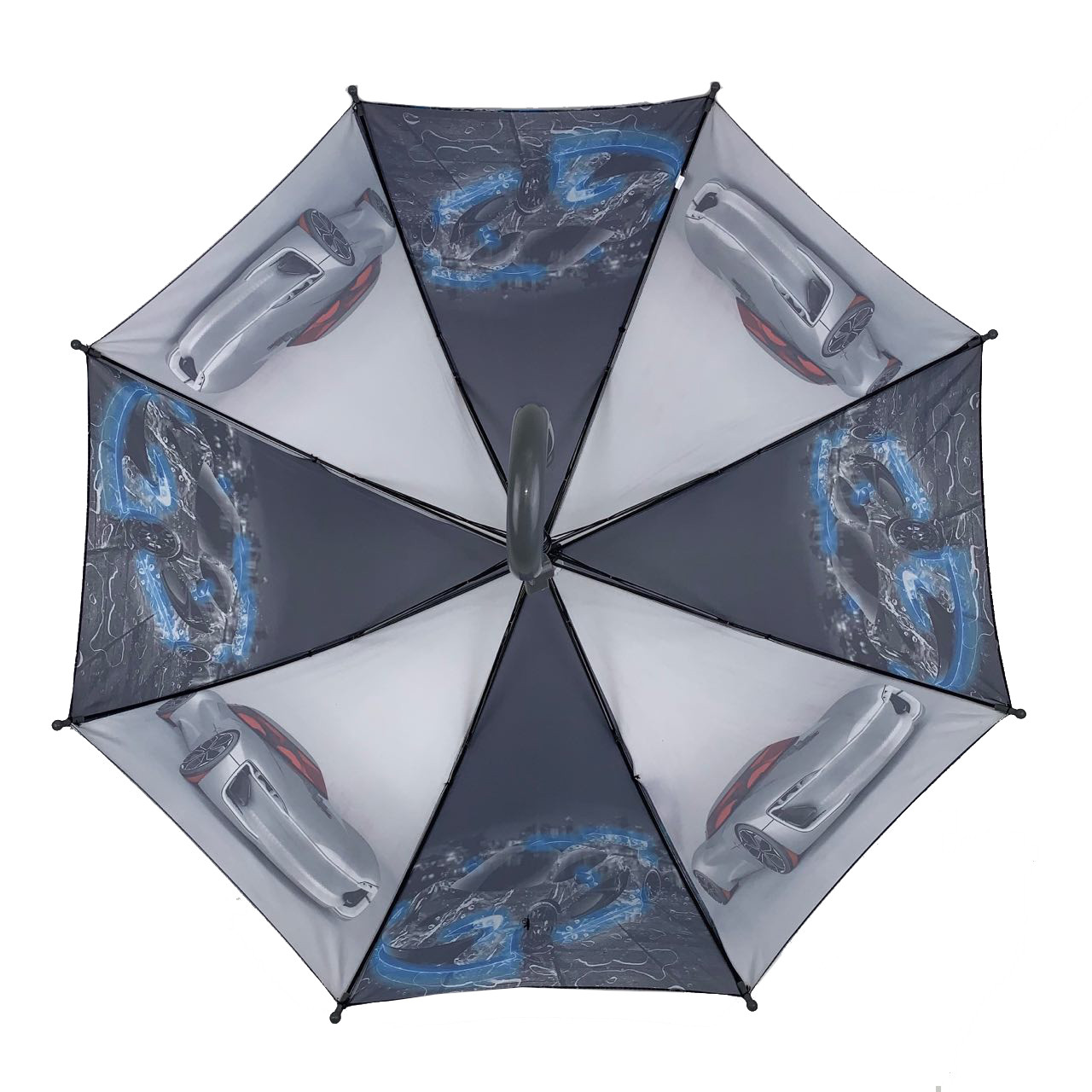 Дитяча парасолька-палиця напівавтомат S&L 83 см різнобарвна - фото 4