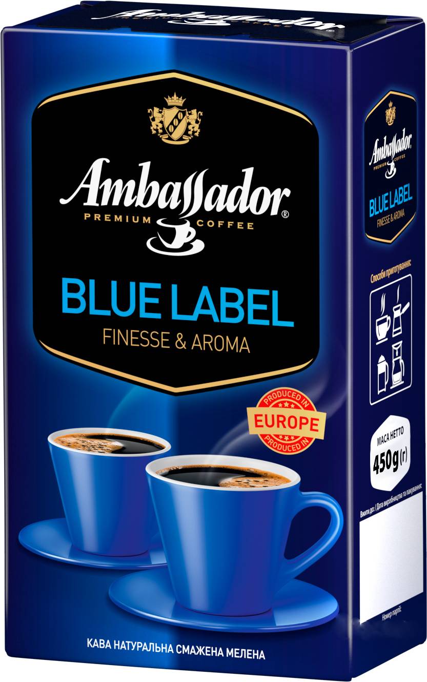 Кава мелена Ambassador Blue Label, 230 г (800475) - фото 1