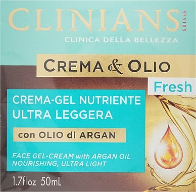 Питательный крем-гель для лица Clinians Cremа&Olio Fresh, 50 мл - фото 1