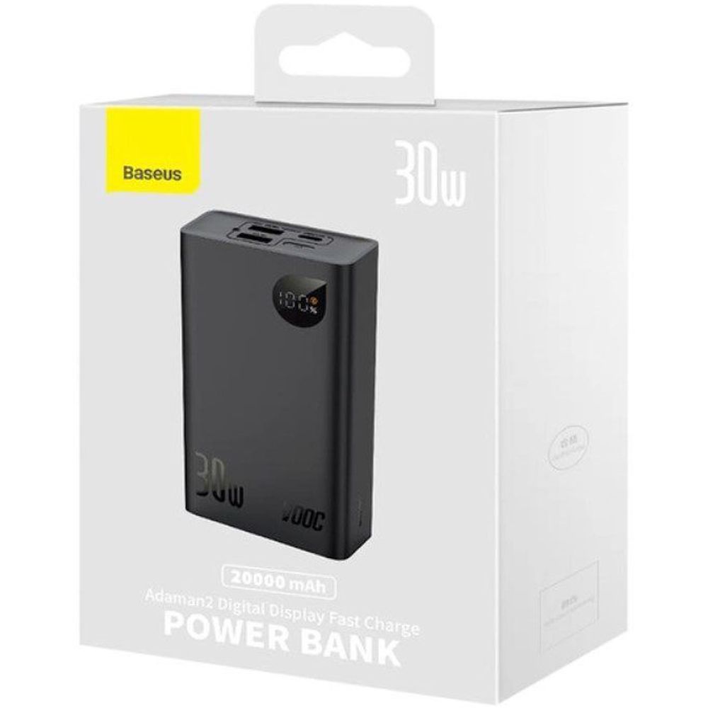 Повербанк Baseus Adaman ll Digital Display Fast Charge 20000 mAh 30W 5A QC3.0 + PD3.0 VOOC (847) - фото 5