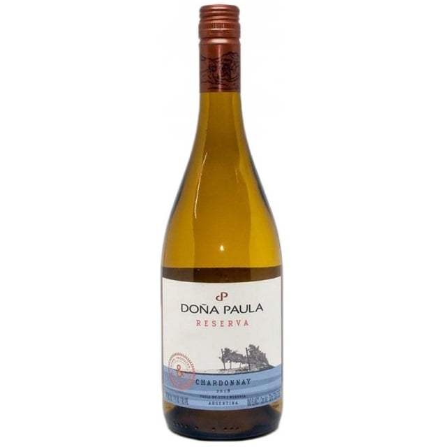 Вино Reserva Dona Paula Chardonnay, белое, сухое, 11-14,5%, 0,75 л - фото 1