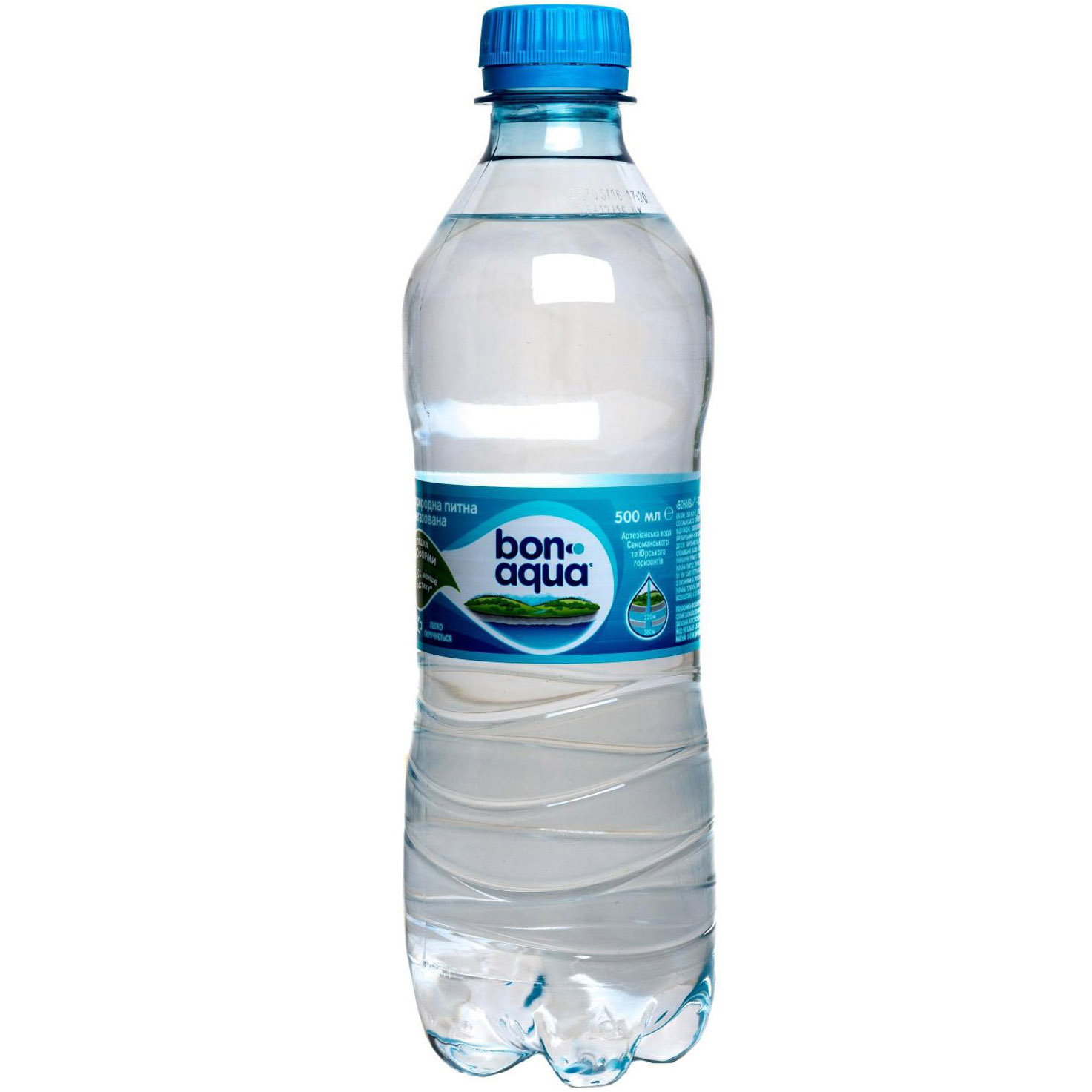 Вода питьевая BonAqua негазированная 0.5 л - фото 1
