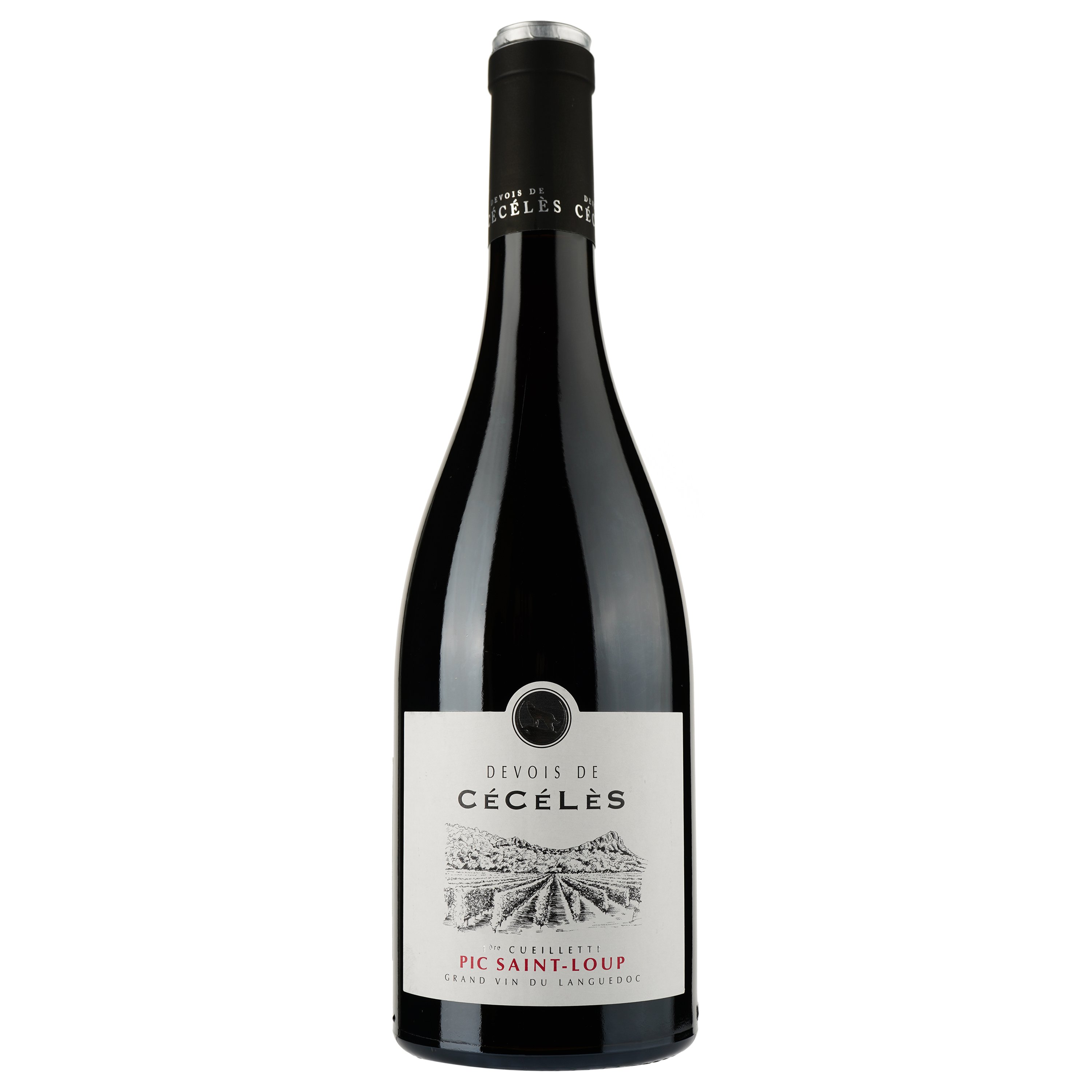 Вино Devois De Ceceles Rouge 2020 AOP Pic Saint Loup, червоне, сухе, 0.75 л - фото 1