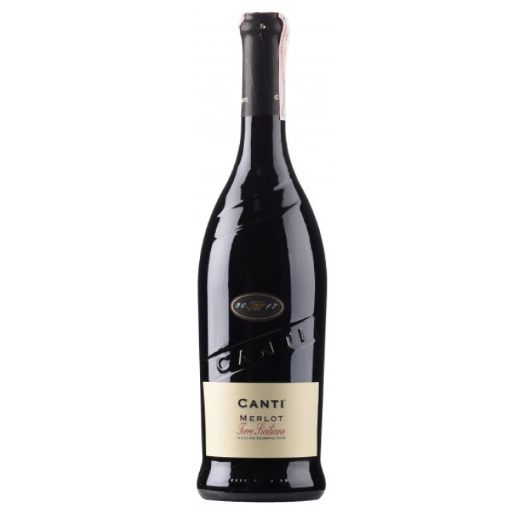 Вино Canti Merlot Terre Siciliane, 13%, 0,75 л - фото 1