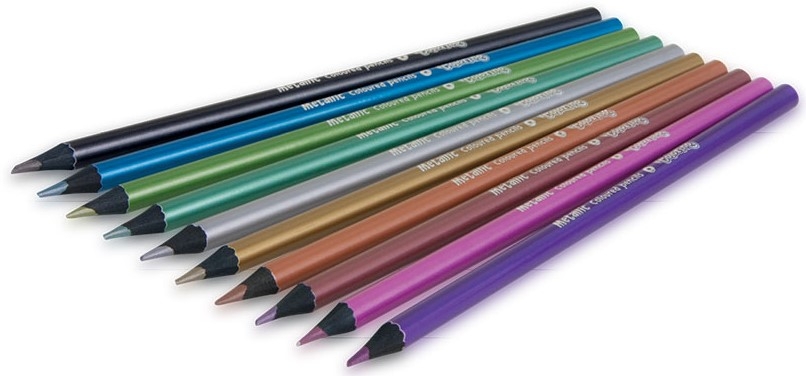 Олівці кольорові Colorino Metallic, м'які, 10 кольорів, 10 шт. (34678PTR) - фото 2