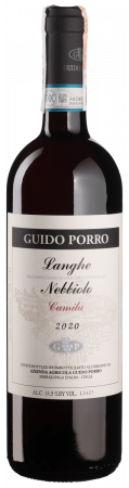 Вино Guido Porro Langhe Nebbiolo DOC, червоне, сухе, 1,5 л - фото 1