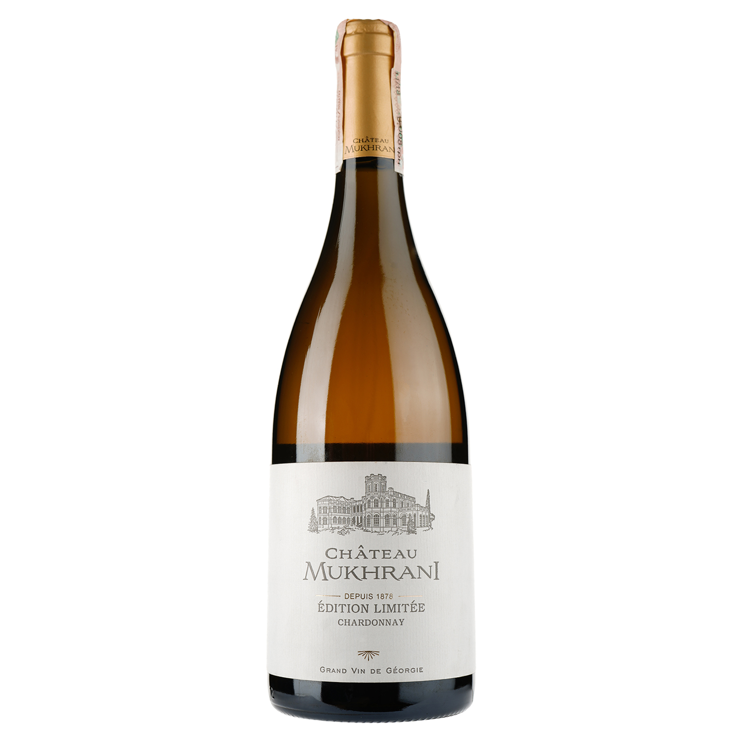 Вино Chateau Mukhrani Edition Limitee Chardonnay, біле, сухе, 0,75 л - фото 1