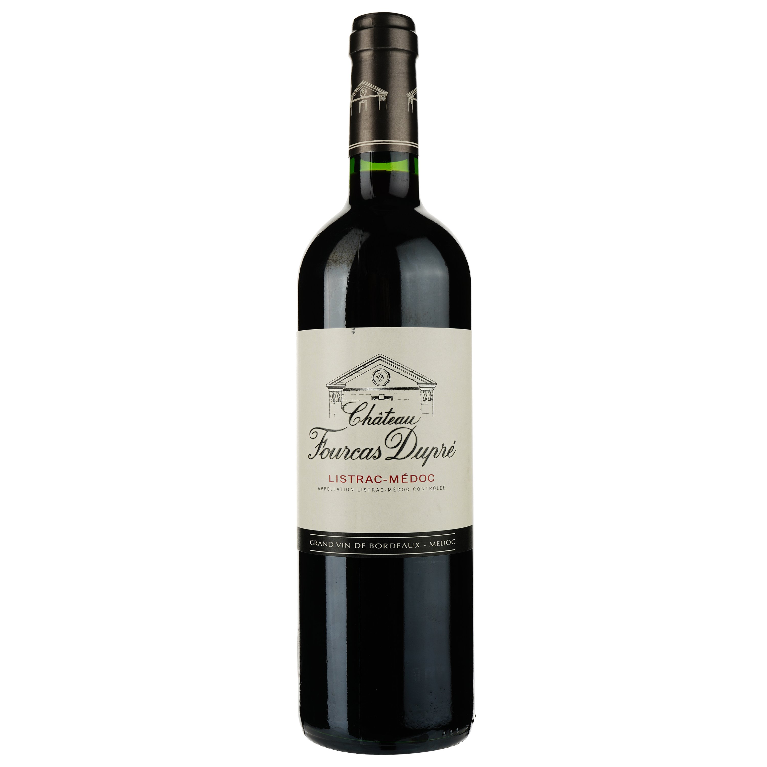 Вино Chateau Fourcas Dupre Listrac Medoc 2017, красное, сухое, 0,75 л - фото 1