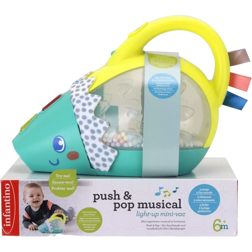 Развивающая игрушка Infantino Музыкальный ежик-пылесос (307015) - фото 1