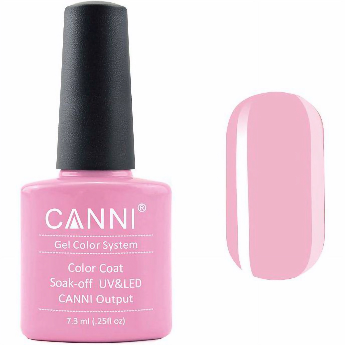 Гель-лак Canni Color Coat Soak-off UV&LED 39 блідо-рожевий 7.3 мл - фото 1