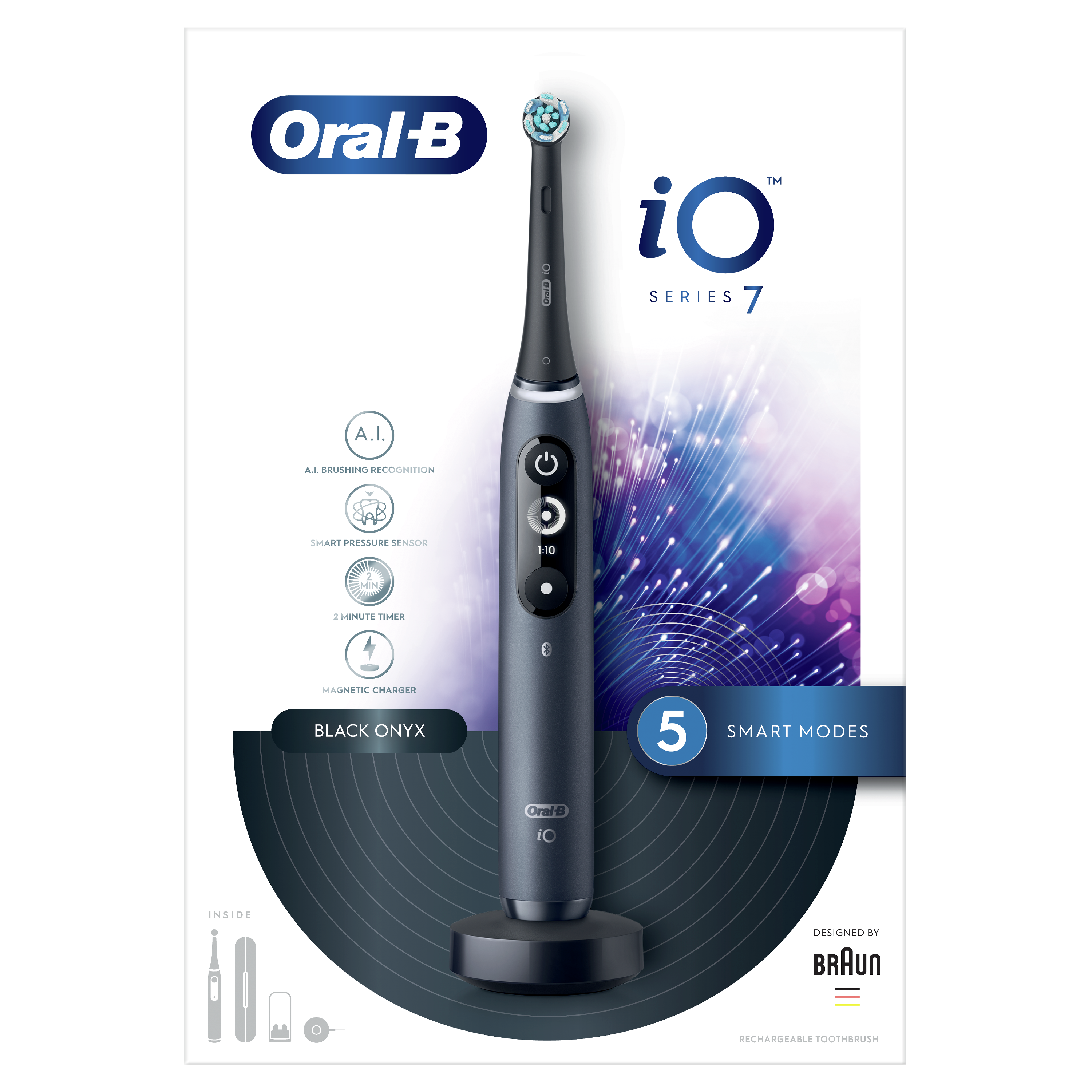 Електрична зубна щітка Oral-B iO Series 7 iOM7.1B2.2BD 3758 Black onyx - фото 4
