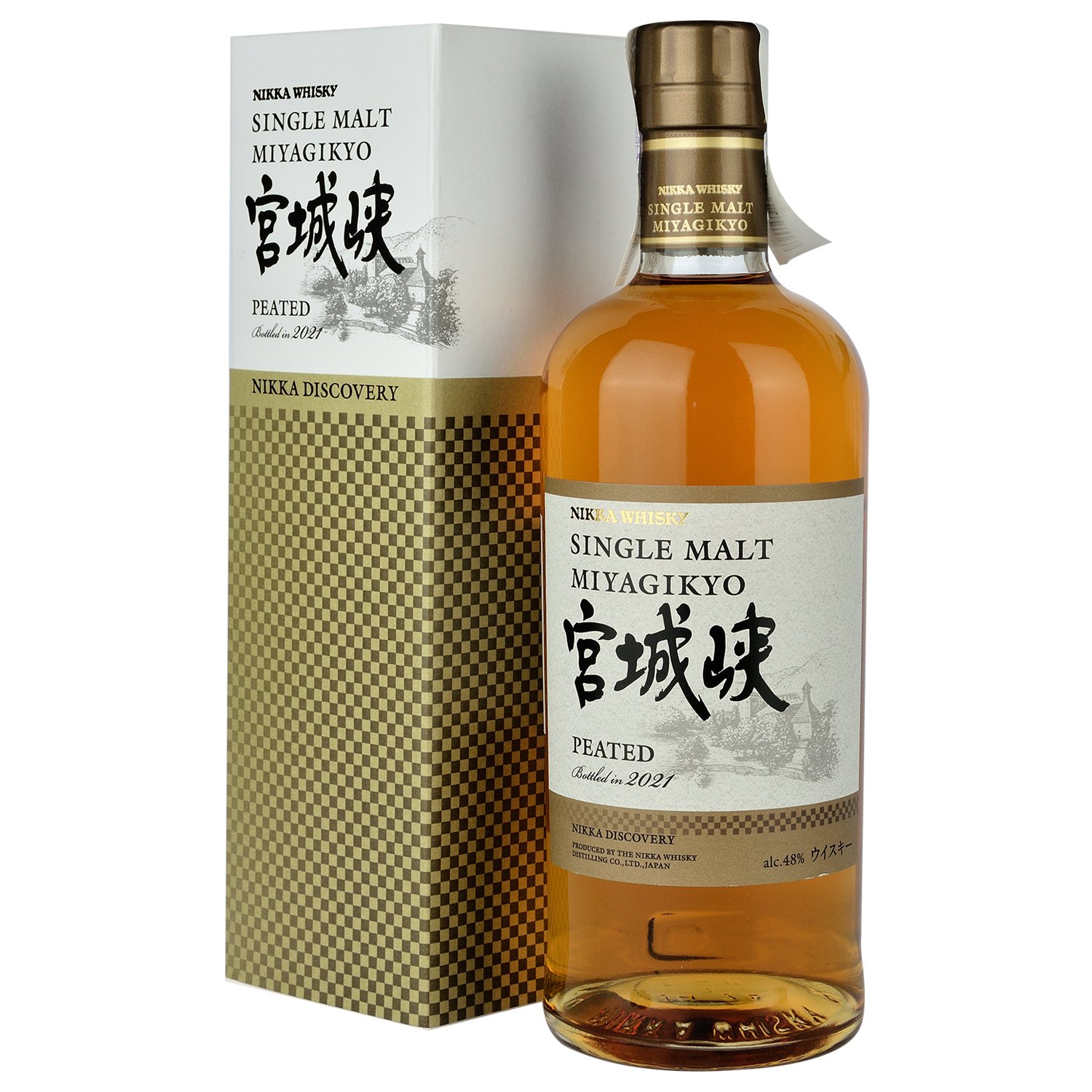 Віскі Nikka Miyagikyo Peated Single Malt Japanese Whisky, 48%, 0,7 л - фото 1