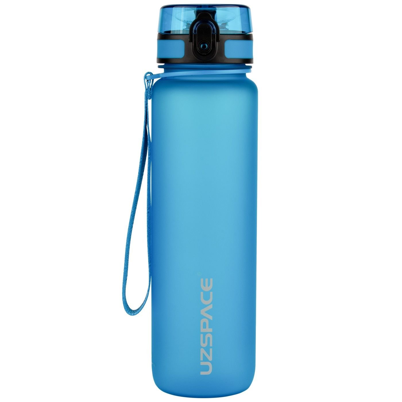 Пляшка для води UZspace Colorful Frosted, 1 л, блакитний (3038) - фото 1
