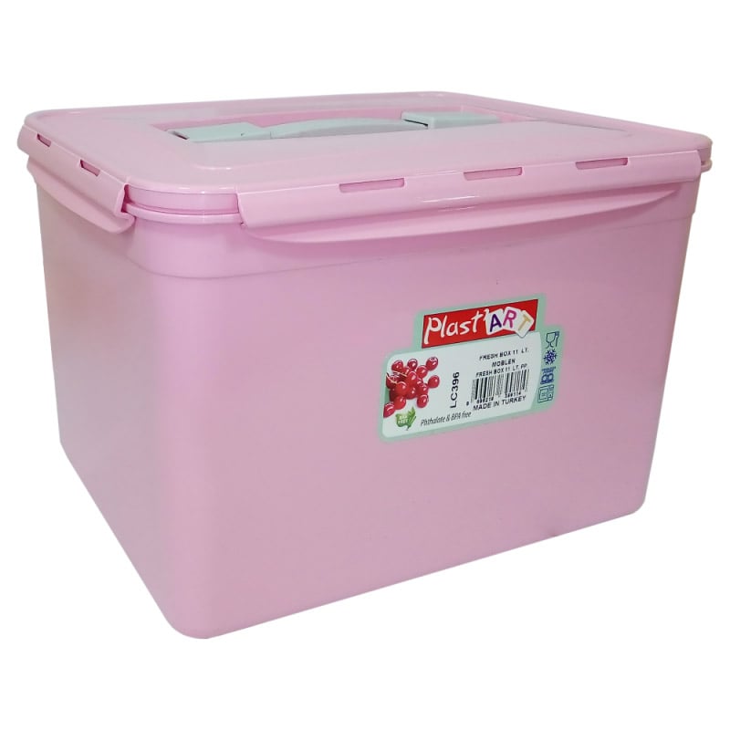 Контейнер Irak Plastik Fresh Box, з ручкою, 11 л, рожевий (LC395) - фото 2