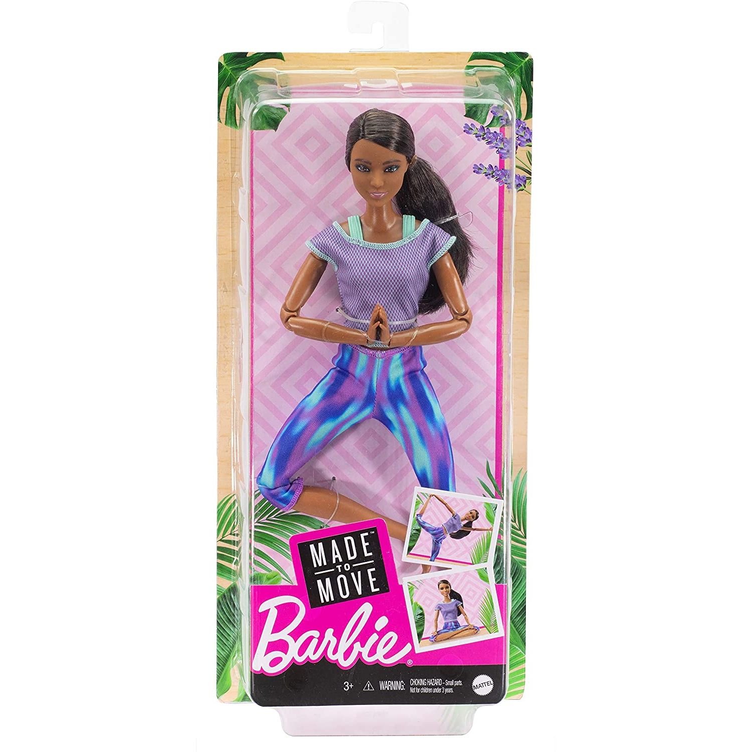 Кукла Barbie Made to Move Йога, 30 см - фото 6