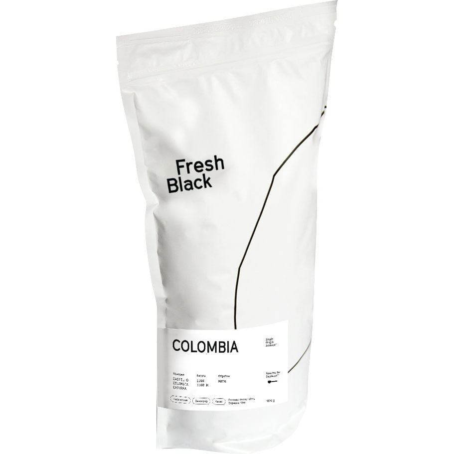 Кава в зернах Fresh Black Colombia, 1 кг - фото 1