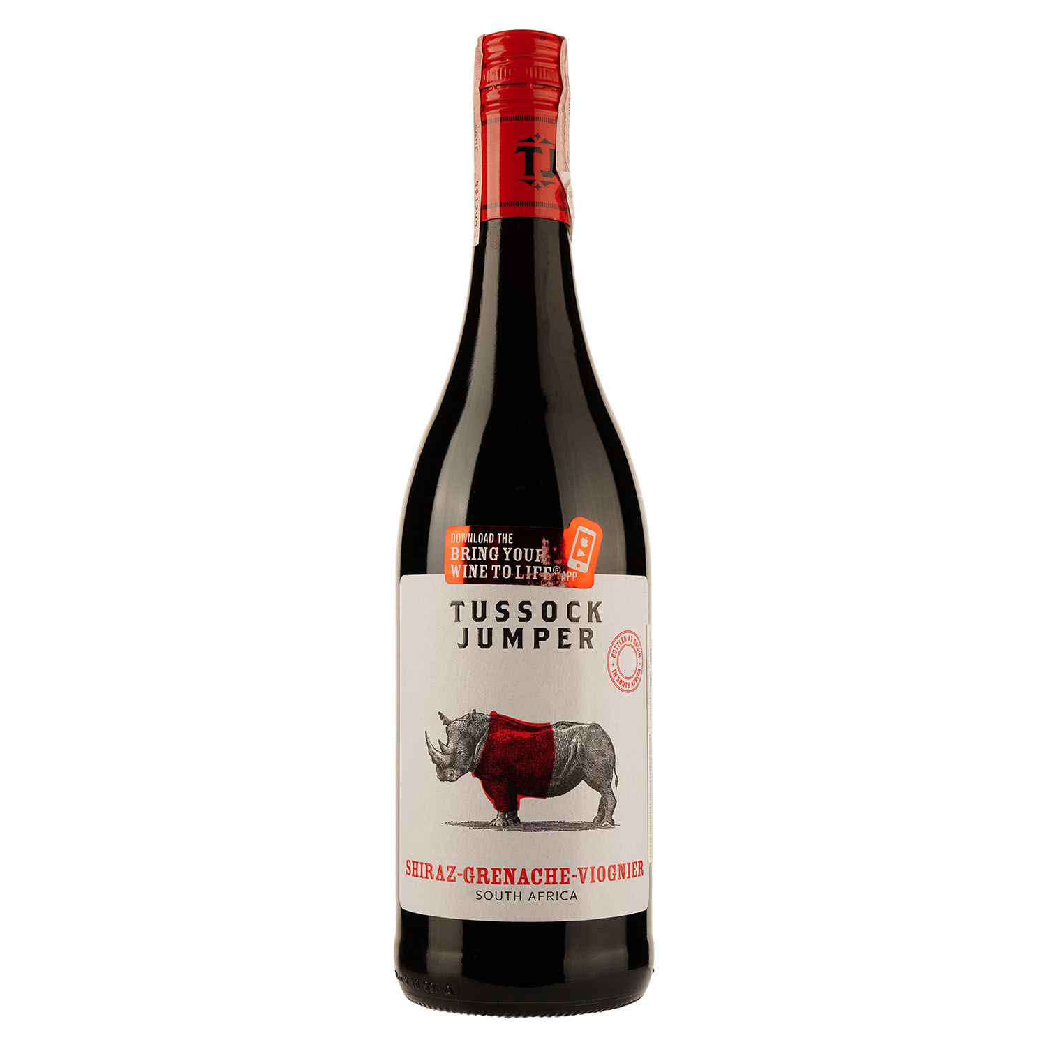 Вино Tussock Jumper Shiraz-Grenache-Viognier Western Cape, червоне, сухе, 0,75 л - фото 1