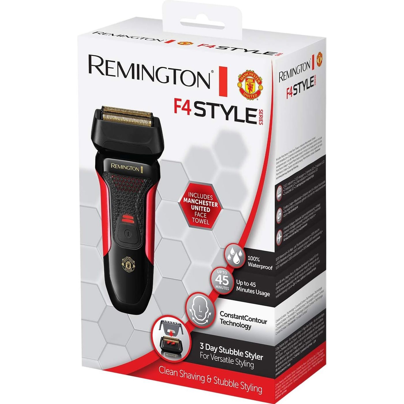 Электробритва Remington Manchester United F4 Style черно-красная (F4005) - фото 6