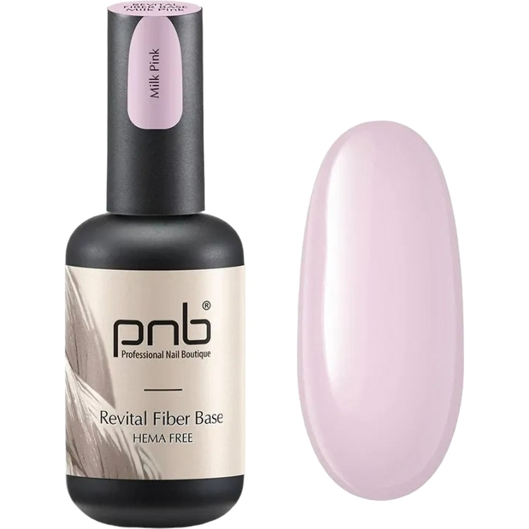 База файбер PNB UV/LED Fiber Base Milk Pink 17 мл - фото 1