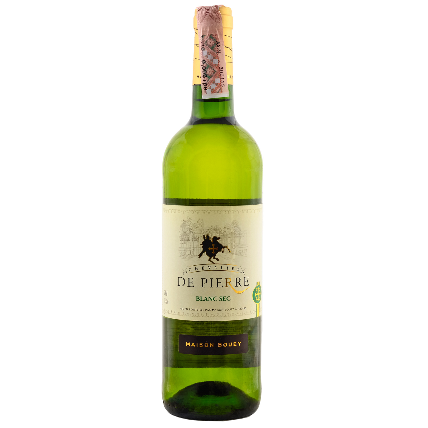 Вино Chevalier de Pierre Blanc Sec, біле, сухое, 0,75 л - фото 1
