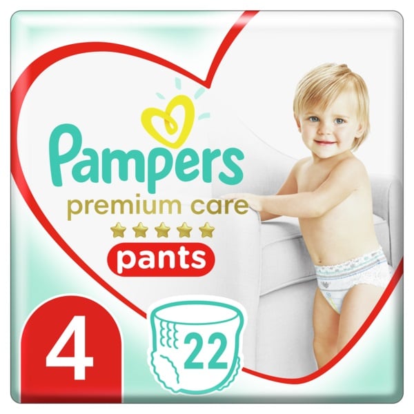 Подгузники-трусики Pampers Premium Care Pants 4 (9-15 кг), 22 шт. - фото 1