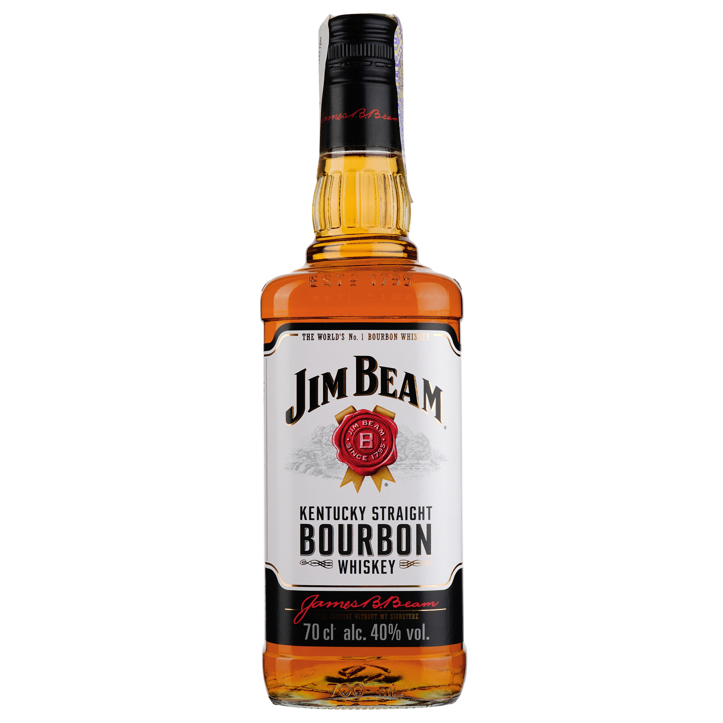 Віскі Jim Beam White Kentucky Staright Bourbon Whiskey, 40%, 0,7 л + 2 склянки Хайбол - фото 2