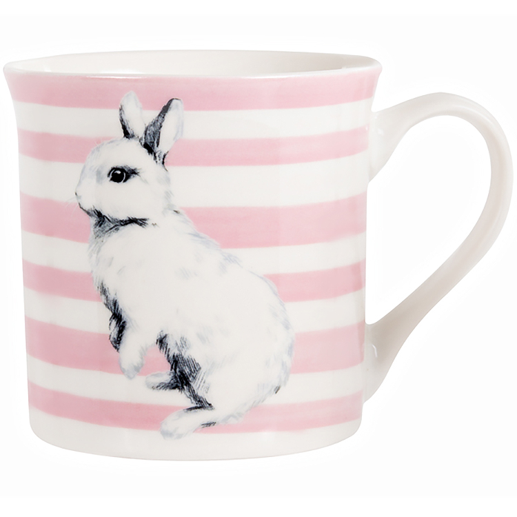 Чашка Lefard Pretty Rabbit, 350 мл, білий з рожевим (922-019) - фото 1