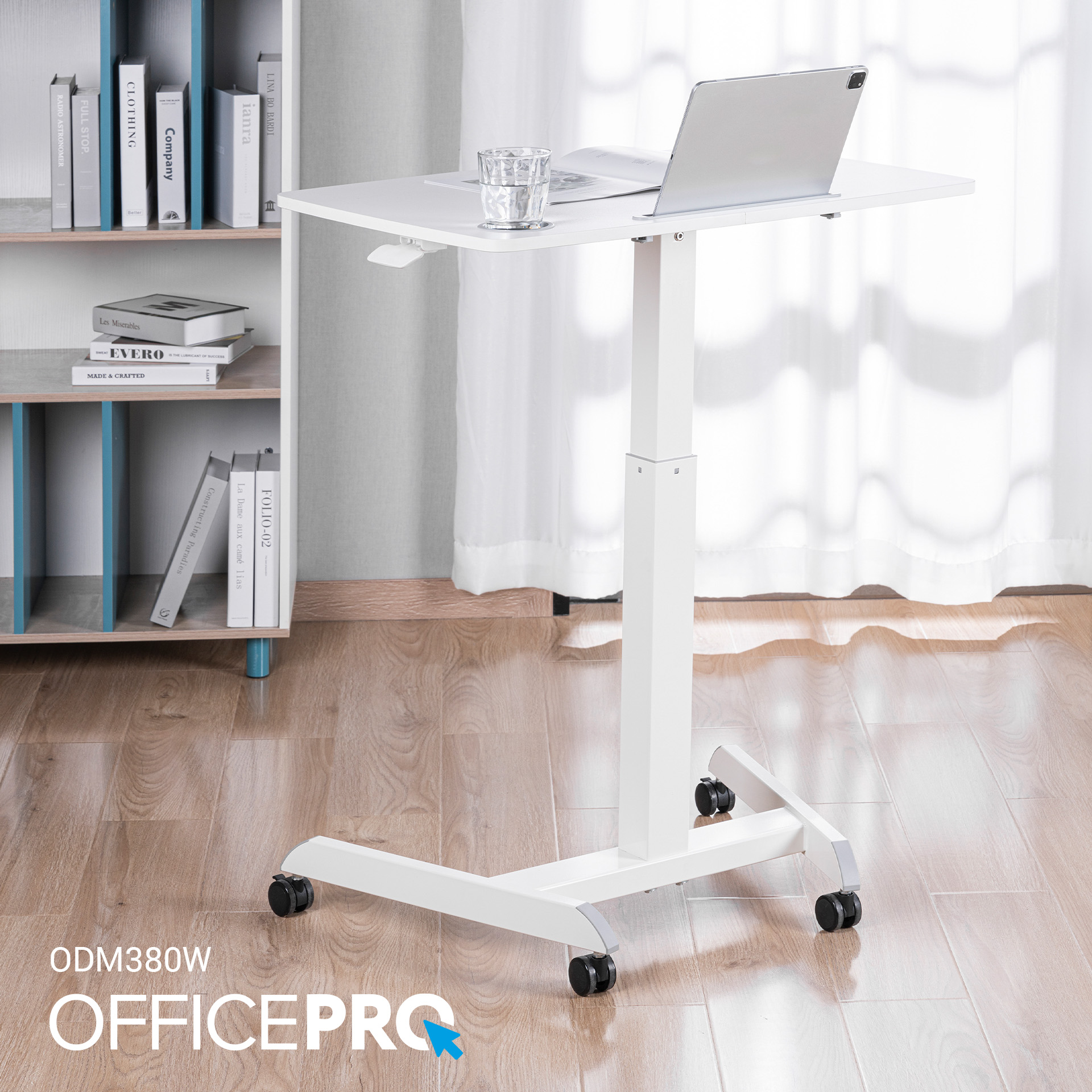 Мобильный рабочий столик OfficePro White (ODM380W) - фото 15