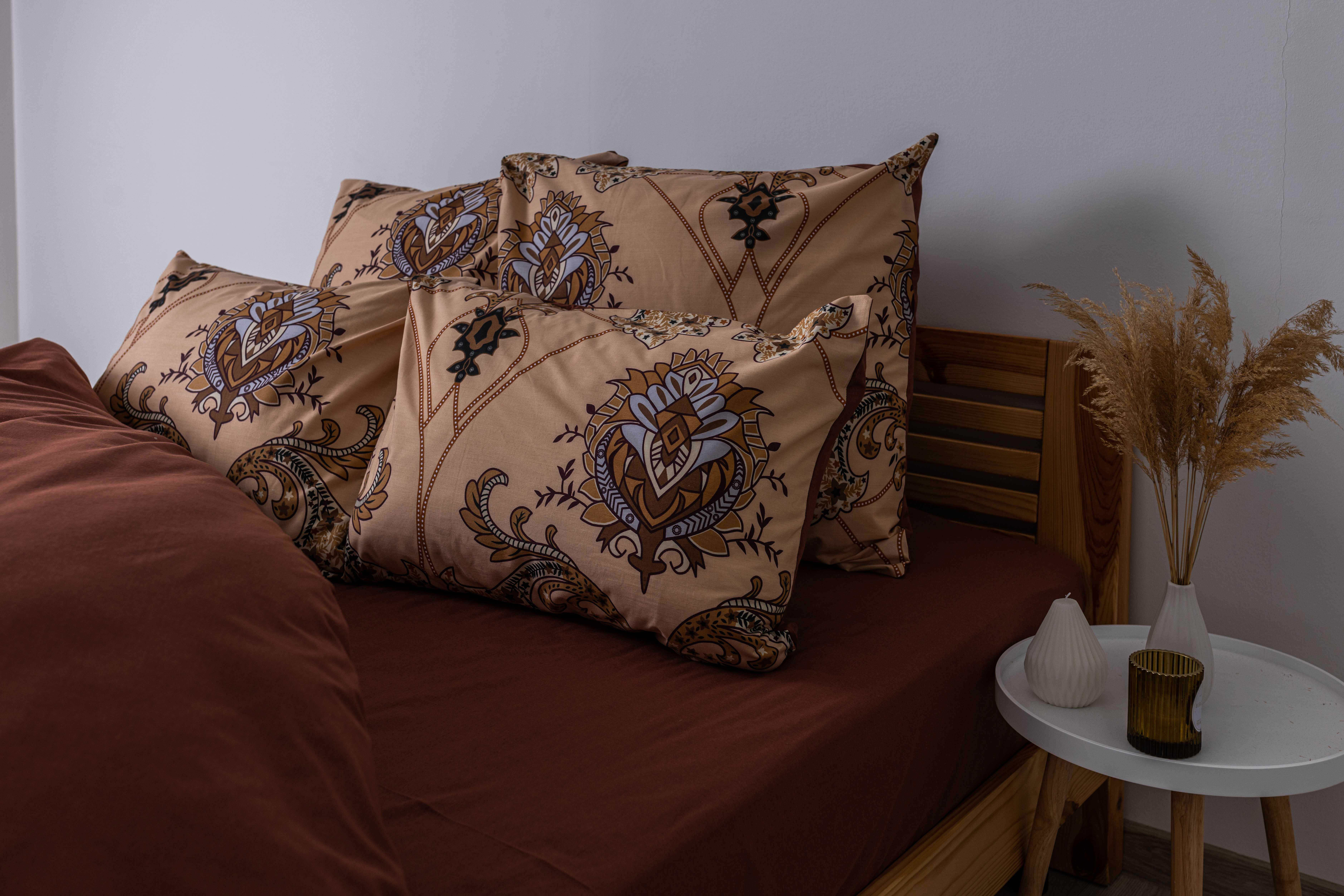 Комплект постельного белья ТЕП Soft dreams Chocolate Fusion евро бежевый с коричневым (2-03859_26004) - фото 5