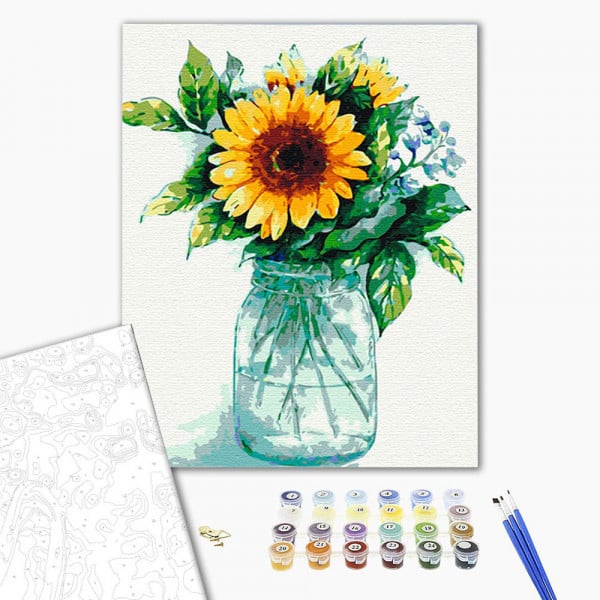 Картина за номерами ArtCraft Сонячна квітка 40x50 см (13136-AC) - фото 3