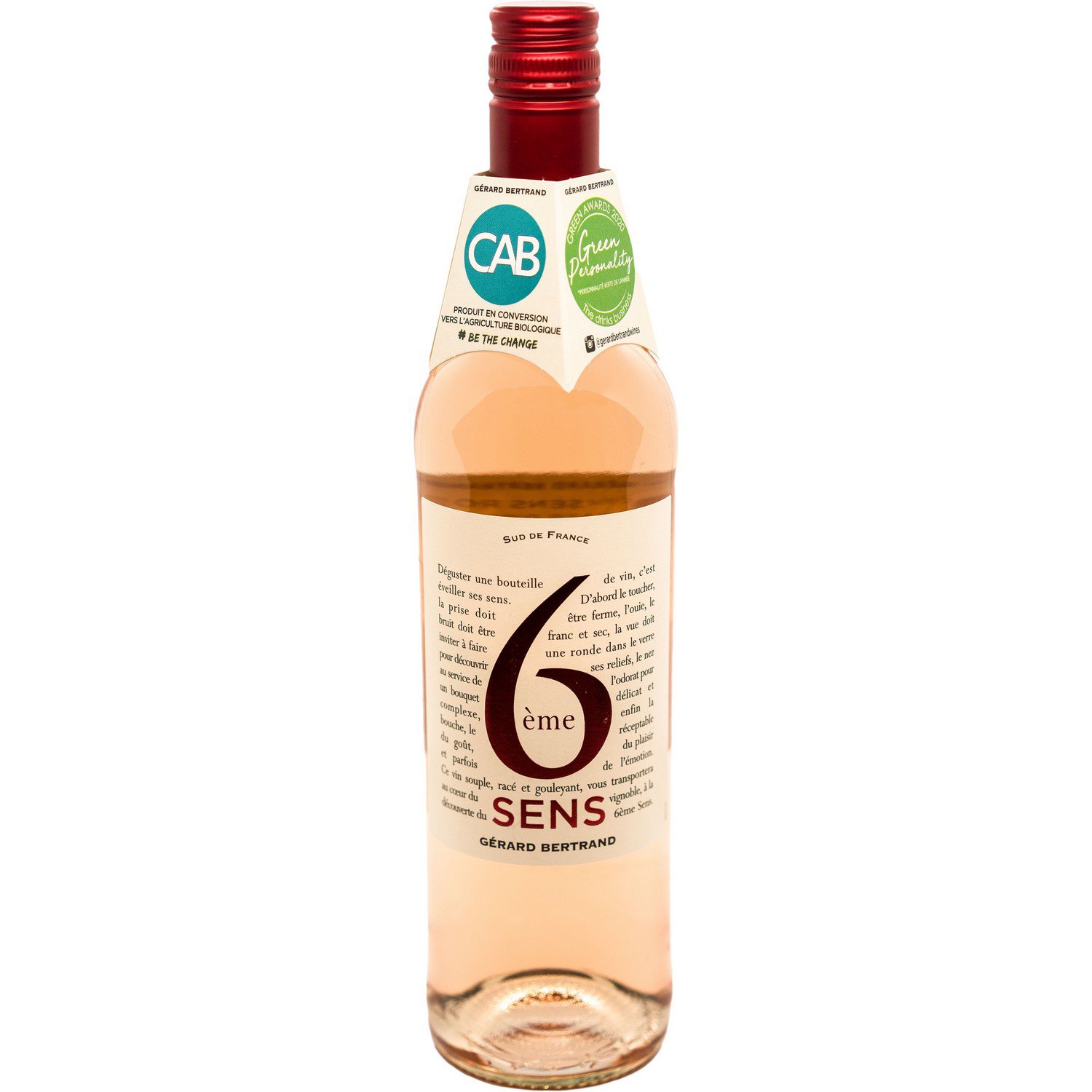 Вино Gerard Bertrand 6eme Sens Rose, розовое, сухое, 0,75 л - фото 1