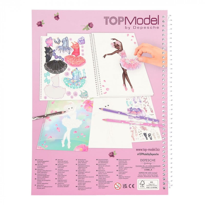 Альбом для розфарбовування Top Model Балет (411568) - фото 7