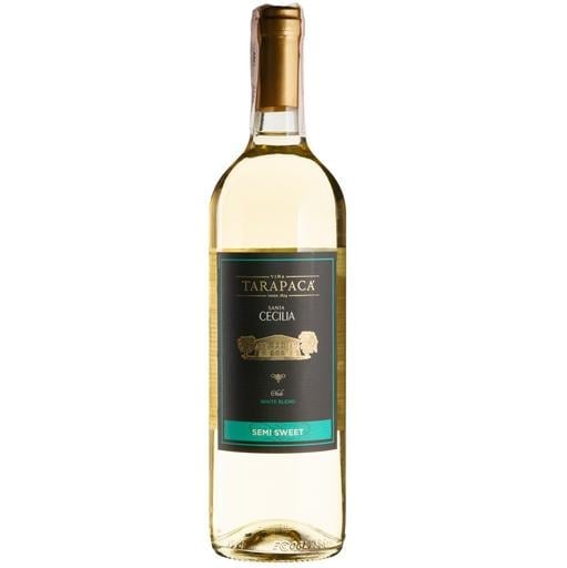 Вино Tarapaca Santa Cecilia Semi Sweet біле напівсолодке 10.5% 0.75 л (41208) - фото 1