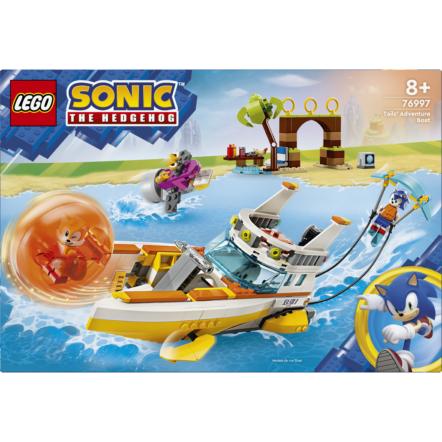 Конструктор LEGO Sonic The Hedgehog Човен із Пригод Тейлза 393 деталі (76997) - фото 1