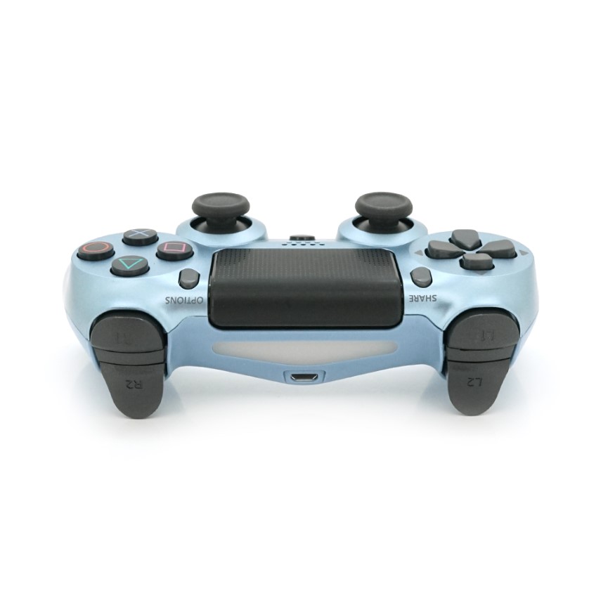 Геймпад джойстик Doubleshock Wireless PS4 Double Motor Vibration DualShock 4 Silver-Blue - фото 2