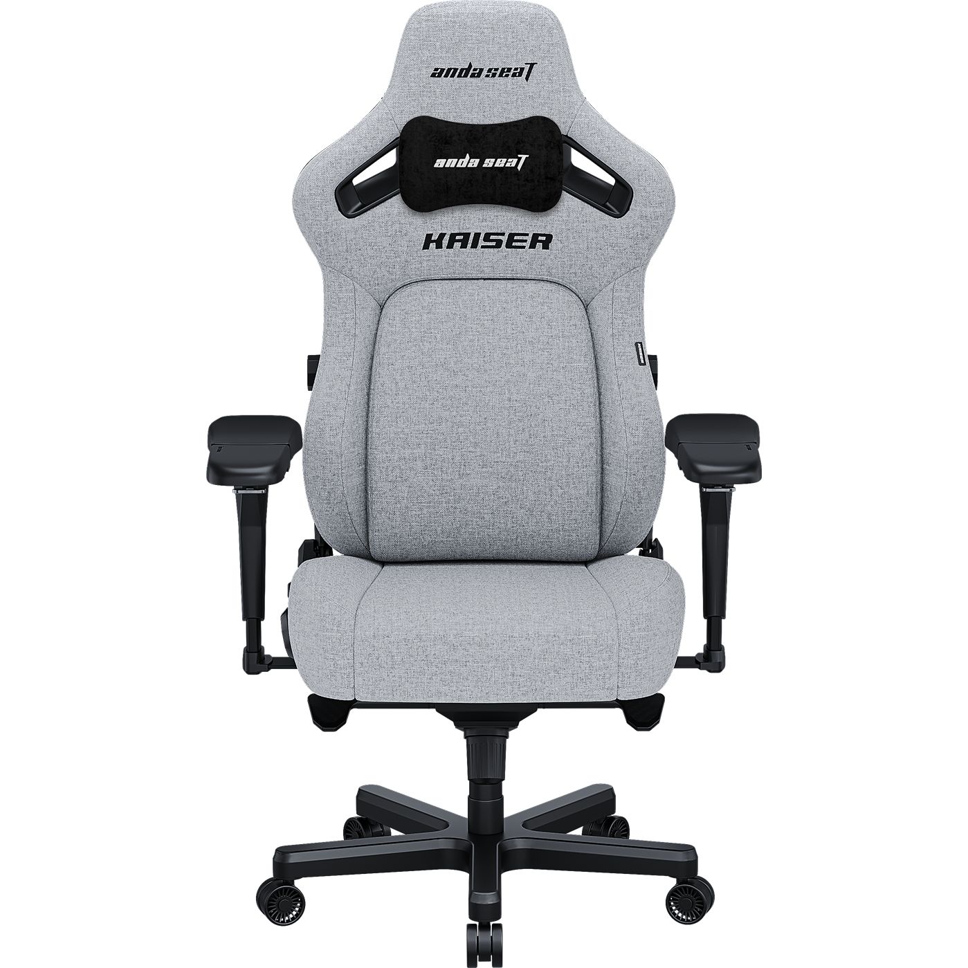 Кресло игровое Anda Seat Kaiser 4 Size XL Gray Linen Fabric (AD12YDDC-XLL-20-G-CF) - фото 1