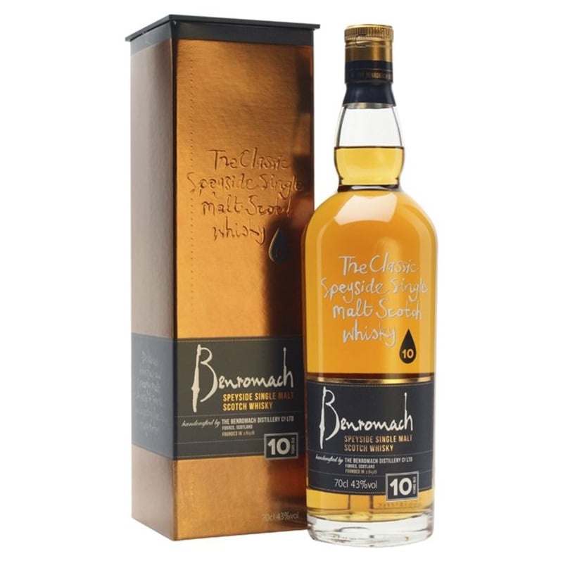 Виски Benromach 10yo Single Malt Scotch Whisky, 43%, 0,7 л - фото 1
