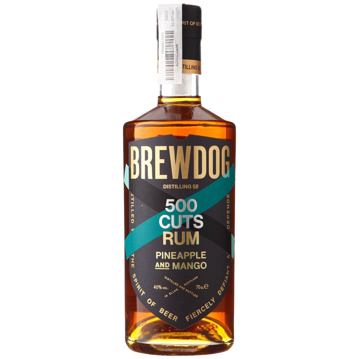 Ром BrewDog 500 Cuts Pineapple and Mango Rum, 40%, 0,7 л - фото 1