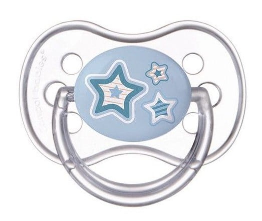 Силіконова симетрична пустушка Canpol babies Newborn Baby 6-18 міс., синій (22/581_blu) - фото 1