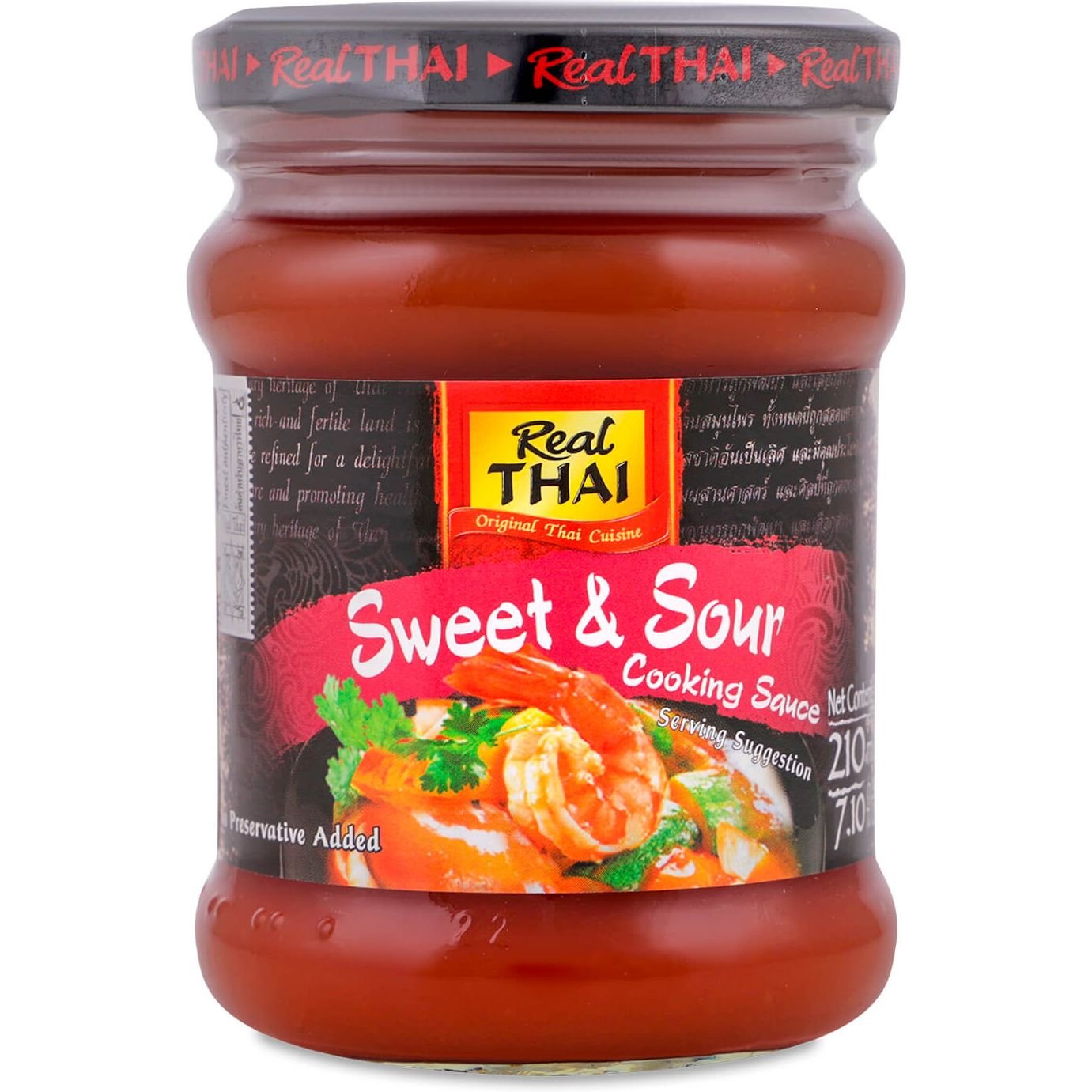 Соус Real Thai для при готування кисло-солодкий, 210 мл (878976) - фото 1